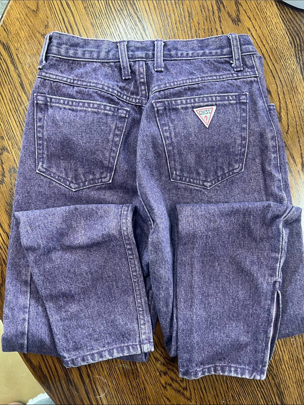 Guess Purple Washed Denim Jeans - Picture 2 of 4